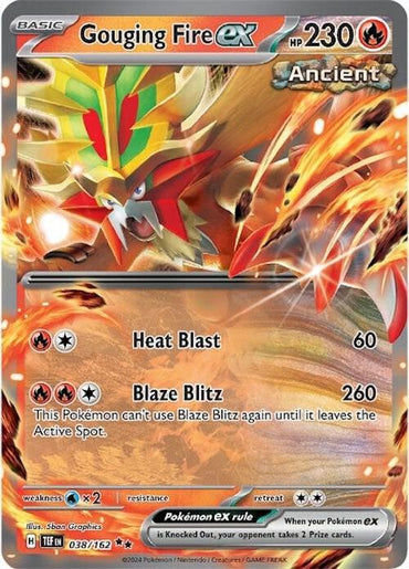 Gouging Fire ex (038/162) [Scarlet & Violet: Temporal Forces] (Online Only)