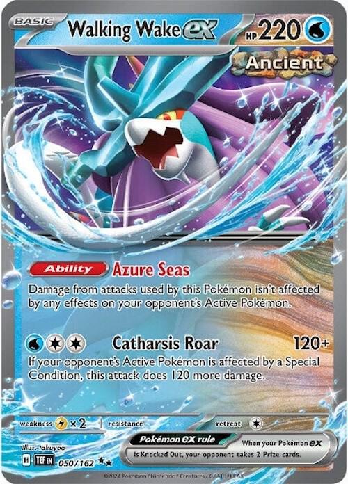 Walking Wake ex (050/162) [Scarlet & Violet: Temporal Forces] (Online Only)