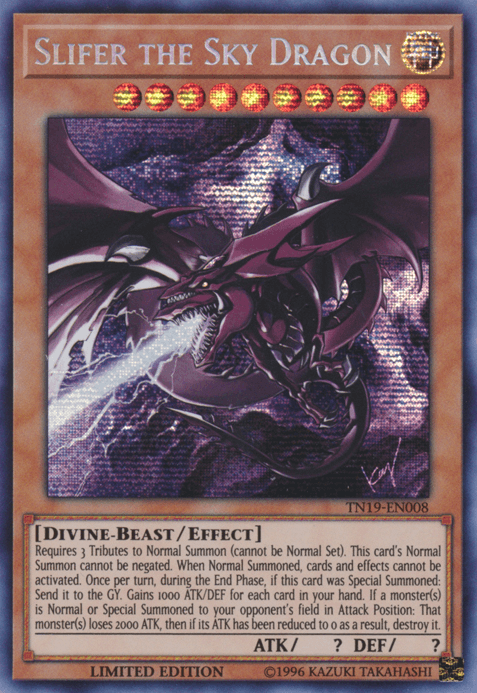 Slifer the Sky Dragon [TN19-EN008] Prismatic Secret Rare (ONLINE ORDER ONLY)