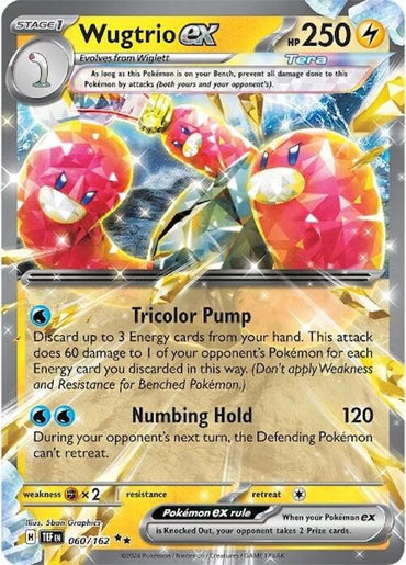 Wugtrio ex (060/162) [Scarlet & Violet: Temporal Forces] (Online Only)