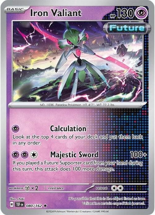 Iron Valiant (080/162) [Scarlet & Violet: Temporal Forces] (Online Only)