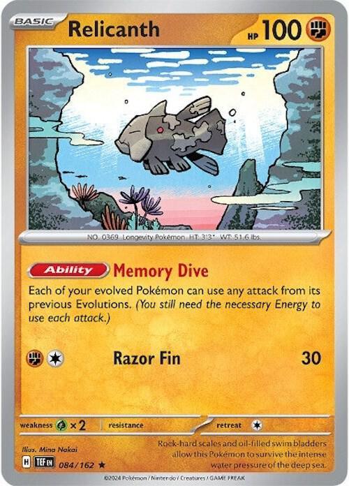 Relicanth (084/162) [Scarlet & Violet: Temporal Forces] (Online Only)