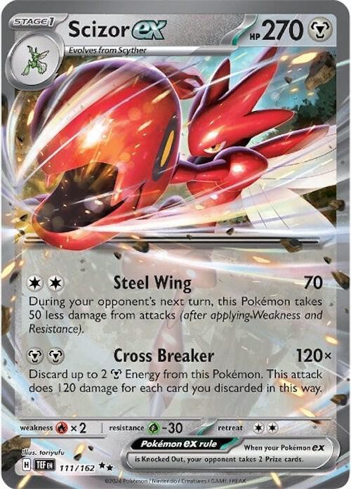 Scizor ex (111/162) [Scarlet & Violet: Temporal Forces] (Online Only)