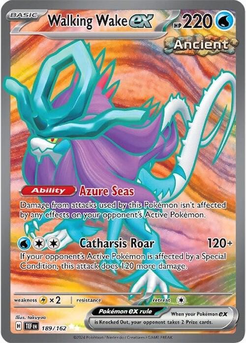 Walking Wake ex (189/162) [Scarlet & Violet: Temporal Forces] (Online Only)