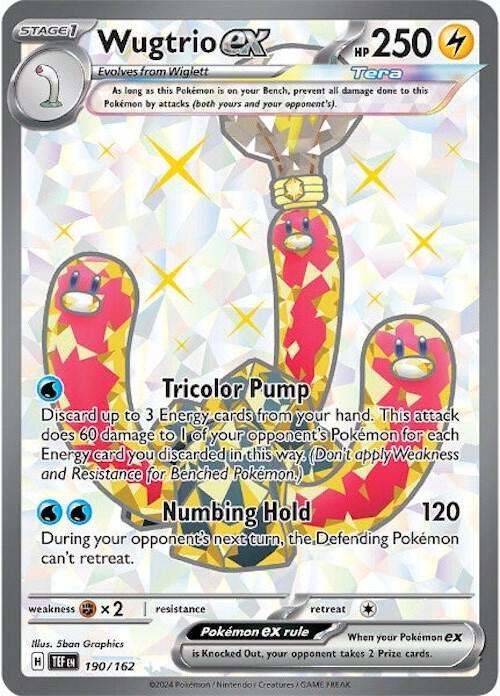 Wugtrio ex (190/162) [Scarlet & Violet: Temporal Forces] (Online Only)