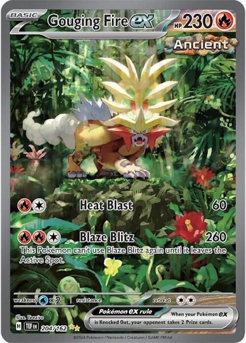 Gouging Fire ex (204/162) [Scarlet & Violet: Temporal Forces] (Online Only)