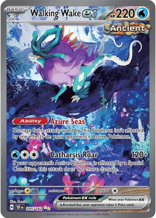 Walking Wake ex (205/162) [Scarlet & Violet: Temporal Forces] (Online Only)