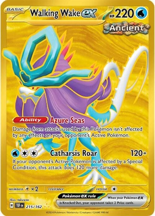 Walking Wake ex (215/162) [Scarlet & Violet: Temporal Forces] (Online Only)
