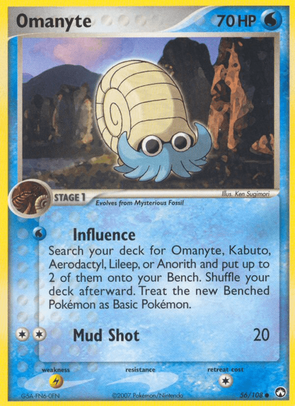 Omanyte (56/108) [EX: Power Keepers] (Online Only)