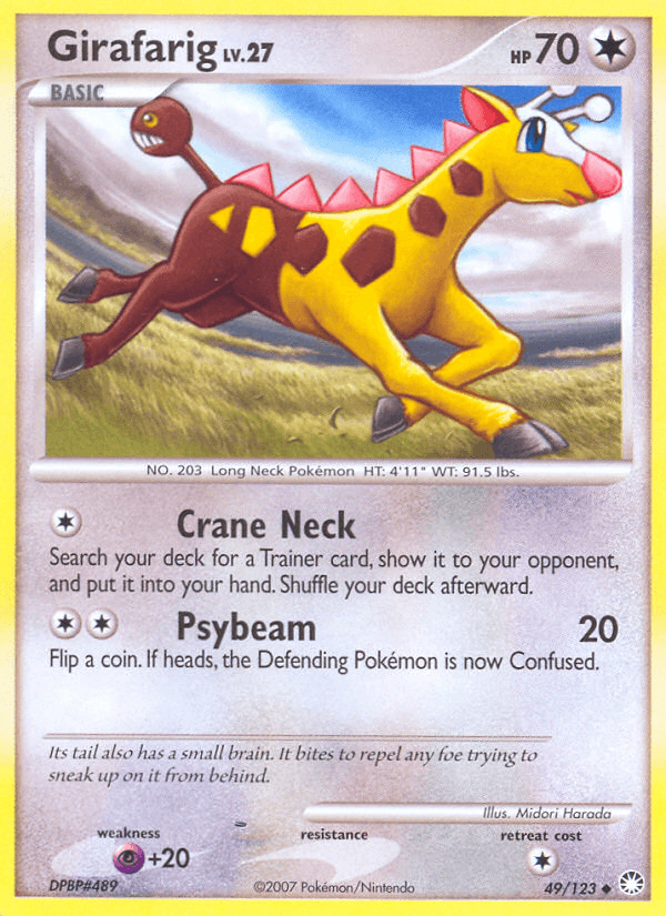 Girafarig (49/123) [Diamond & Pearl: Mysterious Treasures] (Online Only)