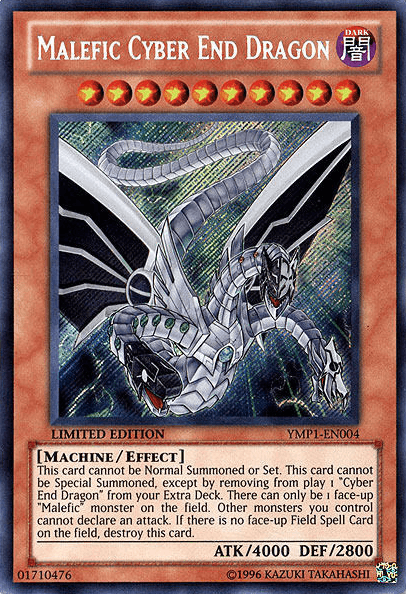 Malefic Cyber End Dragon [YMP1-EN004] Secret Rare (ONLINE ORDER ONLY)