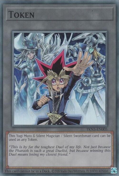 Token: Yugi Muto and Silent Magician and Silent Swordsman [TKN5-EN005] Super Rare (ONLINE ORDER ONLY)