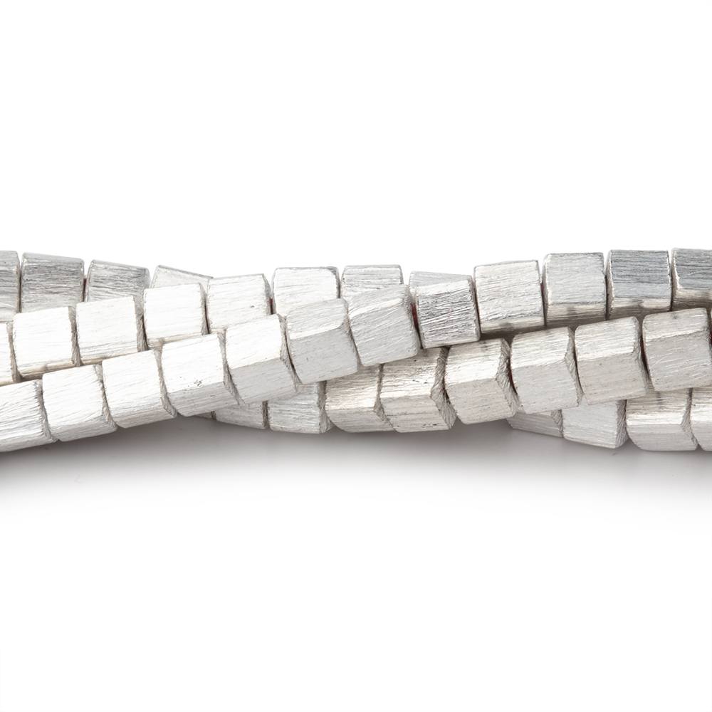 4mm Brushed Cube Beads (ONLINE ORDER ONLY)