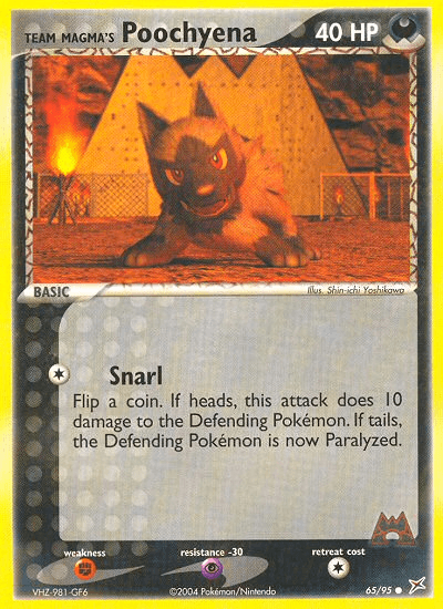 Team Magma's Poochyena (65/95) [EX: Team Magma vs Team Aqua] (Online Only)
