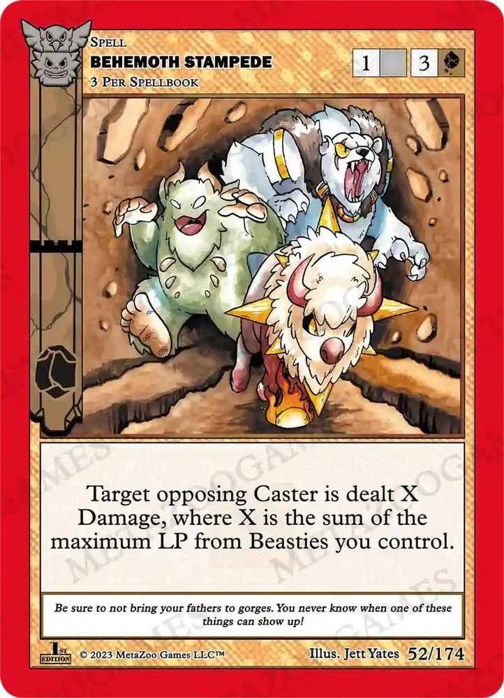 Behemoth Stampede [Native: First Edition] (ONLINE ORDER ONLY)
