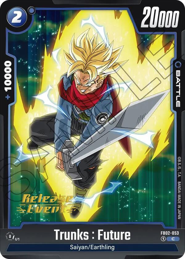Trunks : Future (FB02-053) [Blazing Aura Pre-Release Cards] (ONLINE ORDER ONLY)