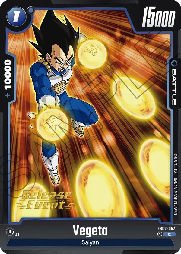 Vegeta (FB02-057) [Blazing Aura Pre-Release Cards] (ONLINE ORDER ONLY)