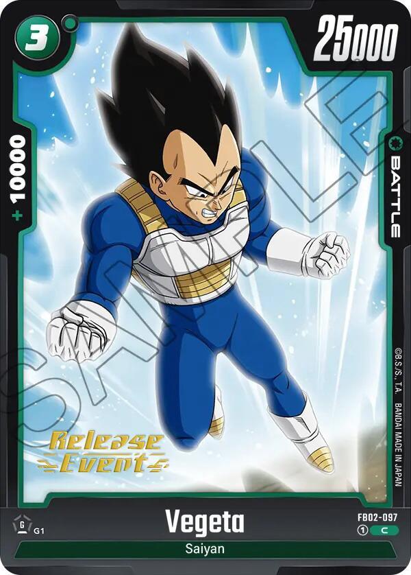 Vegeta (FB02-097) [Blazing Aura Pre-Release Cards] (ONLINE ORDER ONLY)