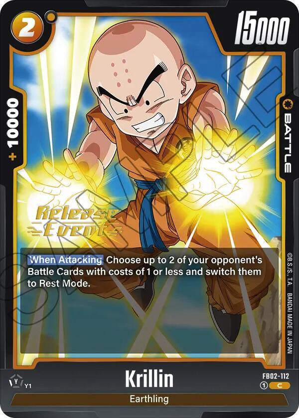 Krillin (FB02-112) [Blazing Aura Pre-Release Cards] (ONLINE ORDER ONLY)