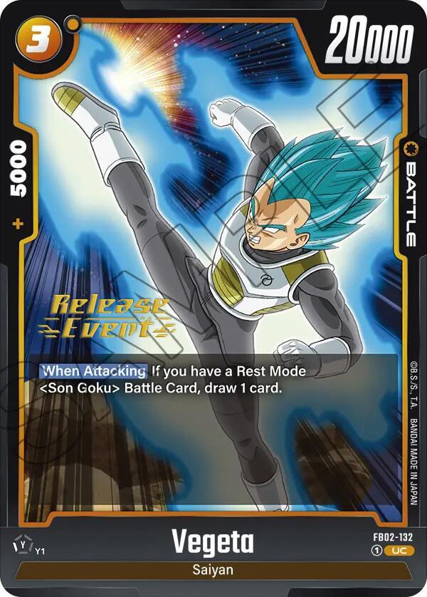 Vegeta (FB02-132) [Blazing Aura Pre-Release Cards] (ONLINE ORDER ONLY)