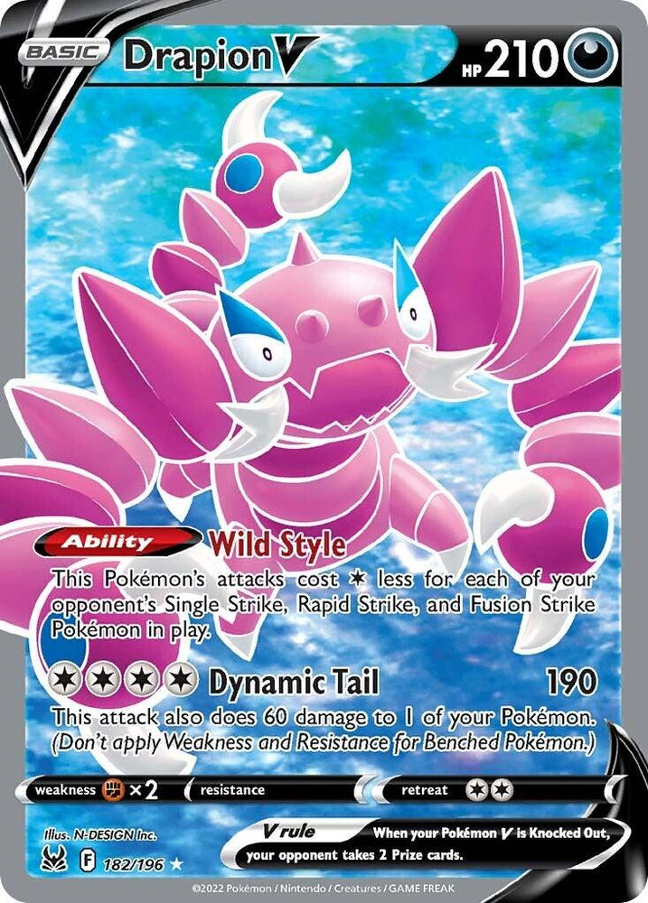 Drapion V (182/196) [Sword & Shield: Lost Origin] (Online Only)