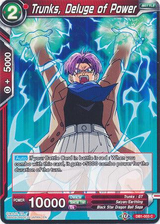 Trunks, Deluge of Power (DB1-003) [Dragon Brawl] (ONLINE ORDER ONLY)