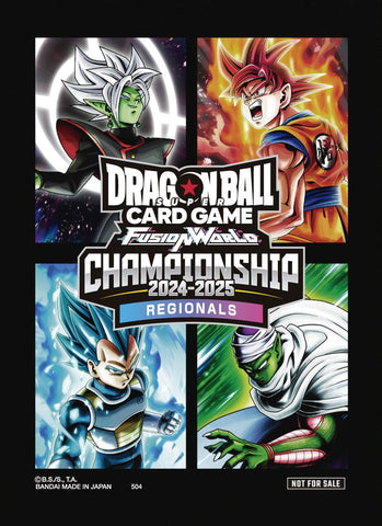 Dragon Ball Super: Fusion World - Card Sleeves (Championship 2024-2025 Regionals) (64-Pack) (ONLINE ORDER ONLY)