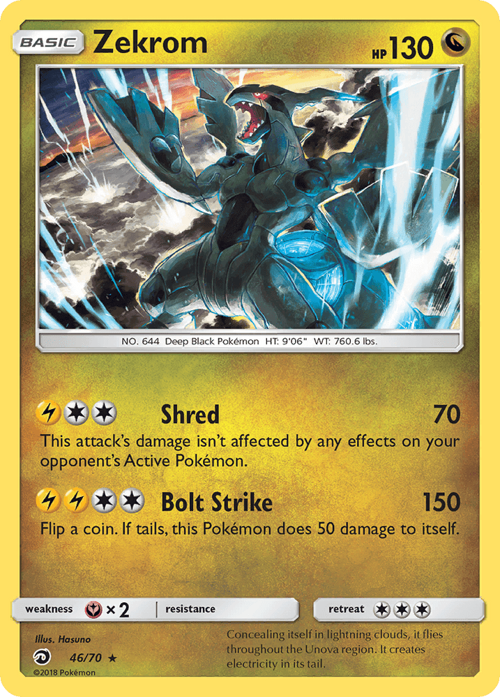 Zekrom (46/70) [Sun & Moon: Dragon Majesty] (Online Only)