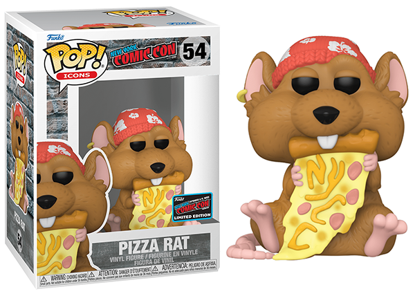 Pizza Rat (Red Hat, Brown Fur, Icons) 54 - 2022 NYCC Exclusive (Online Order Only)
