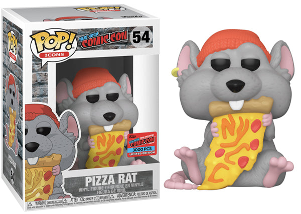 Pizza Rat (Red Hat, Gray Fur, Icons) 54 - 2020 NYCC Exclusive /3000 made (Online Order Only)