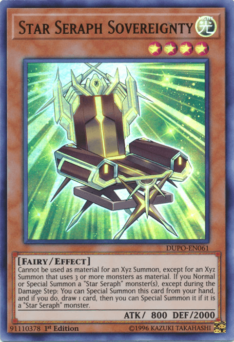 Star Seraph Sovereignty [DUPO-EN061] Ultra Rare (ONLINE ORDER ONLY)