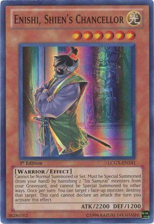 Enishi, Shien's Chancellor [LCGX-EN241] Super Rare (ONLINE ORDER ONLY)