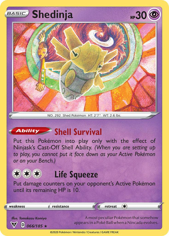Shedinja (066/185) [Sword & Shield: Vivid Voltage] (Online Only)