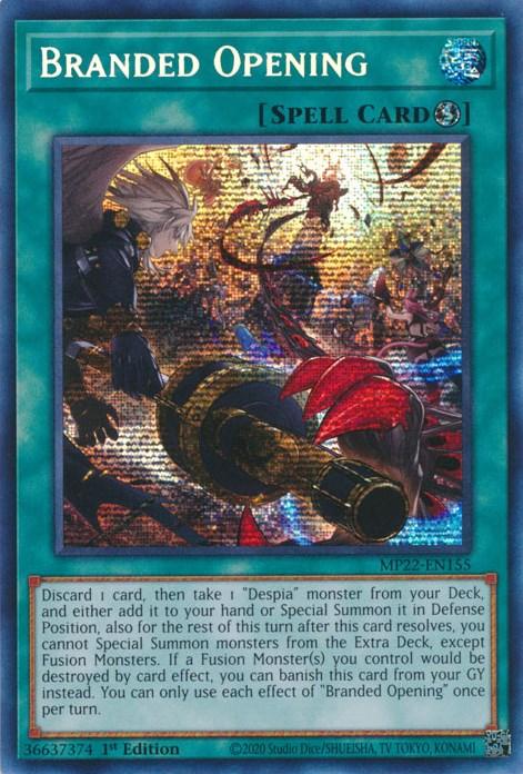 Branded Opening [MP22-EN155] Prismatic Secret Rare (ONLINE ORDER ONLY)
