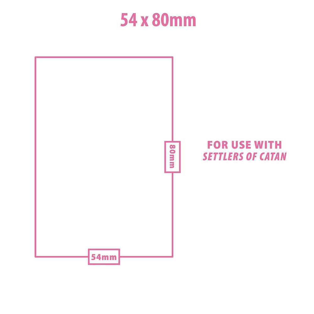 Special Sized Board Game Sleeves (50ct) for 54mm x 80mm Cards