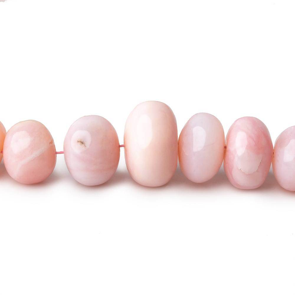 5.5-11mm Pink Peruvian Opal Plain Rondelle Beads 16 inch 88 pieces AAA (ONLINE ORDER ONLY)