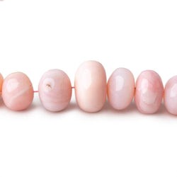 5.5-11mm Pink Peruvian Opal Plain Rondelle Beads 16 inch 88 pieces AAA (ONLINE ORDER ONLY)