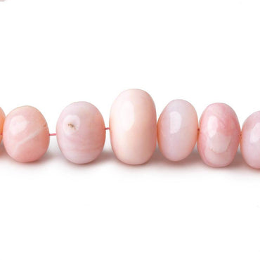 5.5-11mm Pink Peruvian Opal Plain Rondelle Beads 16 inch 88 pieces AAA (ONLINE ORDER ONLY)
