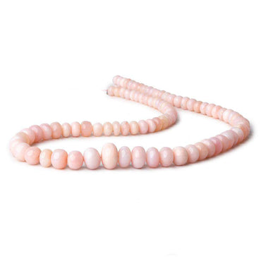 5.5-11mm Pink Peruvian Opal Plain Rondelle Beads 16 inch 88 pieces AAA (ONLINE ORDER ONLY)