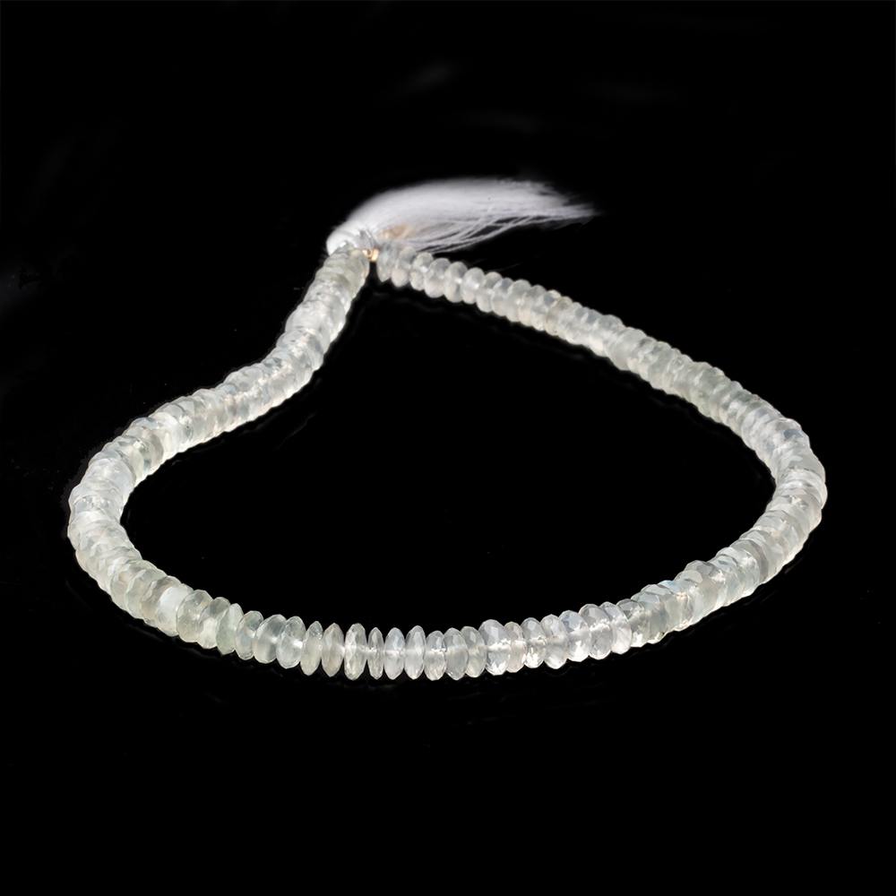 5.5-6.5mm Ceylon Moonstone German Faceted Rondelle Beads 13 inch 130 pieces (ONLINE ORDER ONLY)