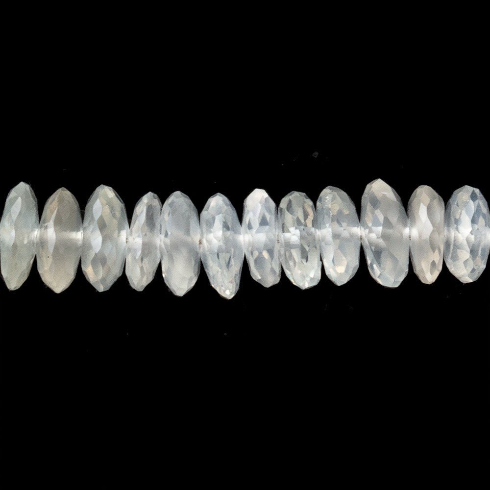 5.5-6.5mm Ceylon Moonstone German Faceted Rondelle Beads 13 inch 130 pieces (ONLINE ORDER ONLY)