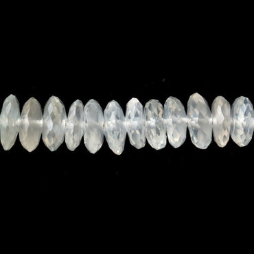 5.5-6.5mm Ceylon Moonstone German Faceted Rondelle Beads 13 inch 130 pieces (ONLINE ORDER ONLY)
