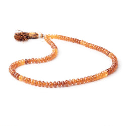 7.5mm Mandarin Garnet Faceted Rondelle Beads 16 inch 98 pieces A (ONLINE ORDER ONLY)