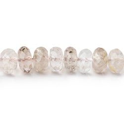 5.5-6.5mm Rutilated Quartz Faceted Rondelle Beads 16 inch 88 pieces (ONLINE ORDER ONLY)