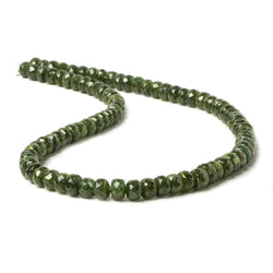 5.5-6mm Dark Idocrase faceted rondelle beads 14 inch 87 pieces (ONLINE ORDER ONLY)