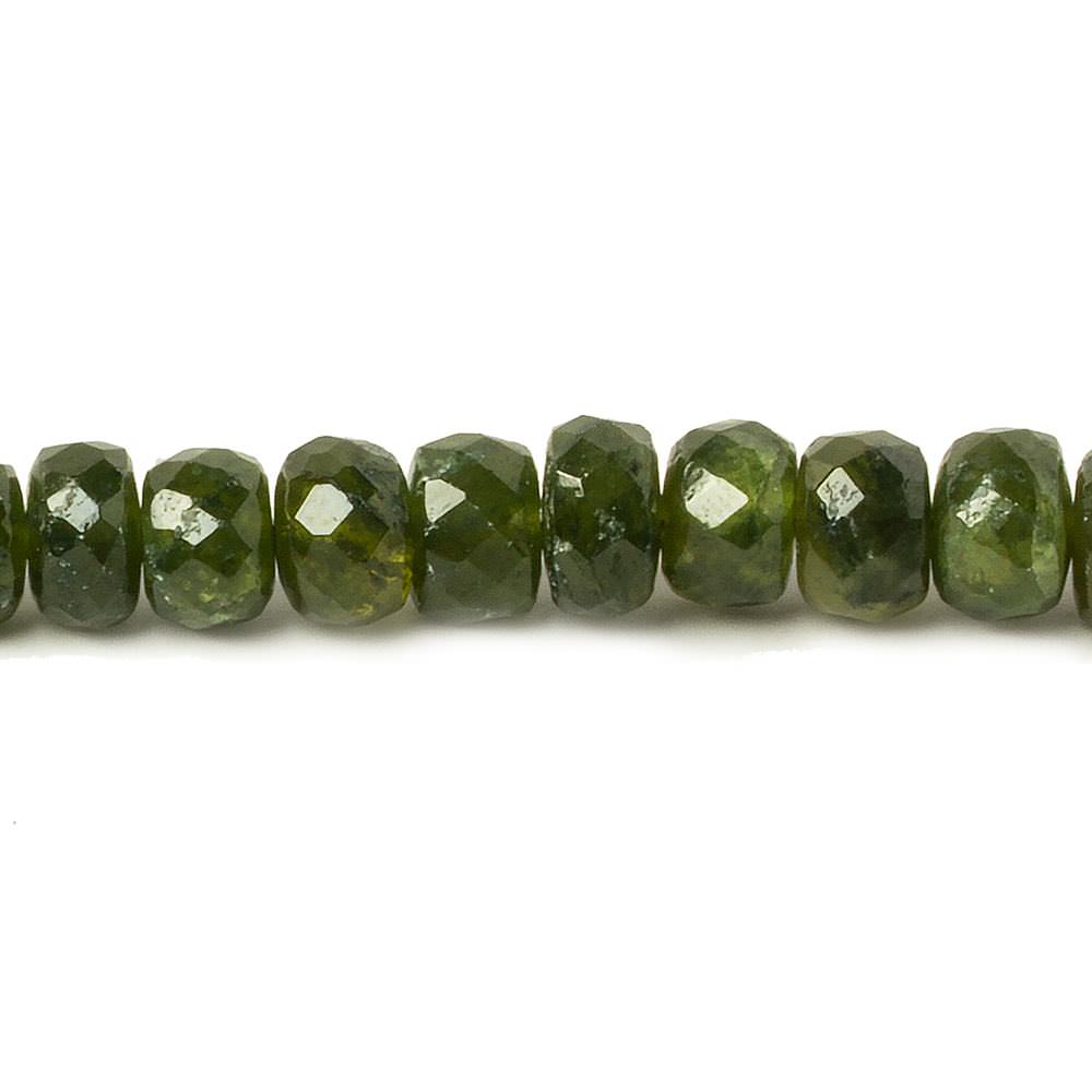 5.5-6mm Dark Idocrase faceted rondelle beads 14 inch 87 pieces (ONLINE ORDER ONLY)