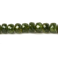 5.5-6mm Dark Idocrase faceted rondelle beads 14 inch 87 pieces (ONLINE ORDER ONLY)