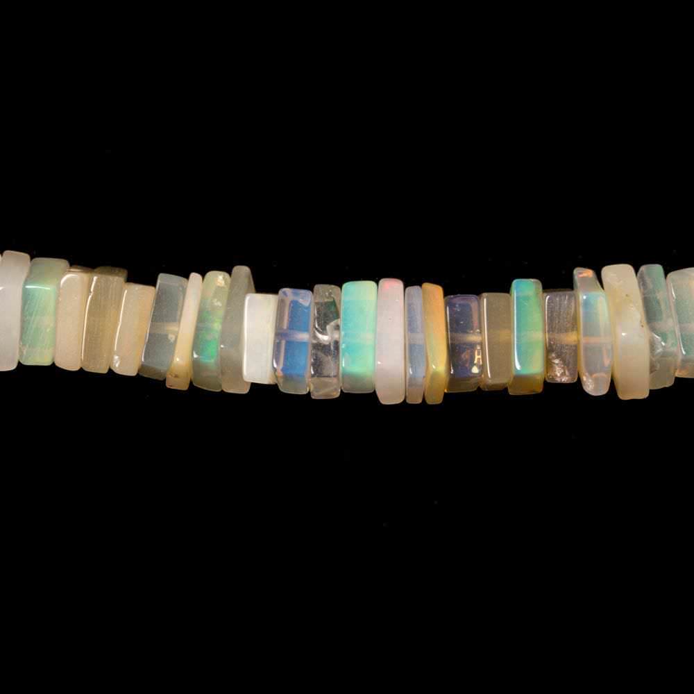 5.5-6mm Ethiopian Opal plain square heshi beads 16 inch 220 pieces (ONLINE ORDER ONLY)