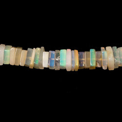 5.5-6mm Ethiopian Opal plain square heshi beads 16 inch 220 pieces (ONLINE ORDER ONLY)