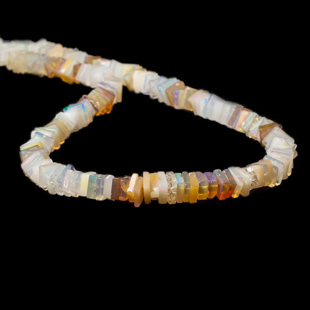 5.5-6mm Ethiopian Opal plain square heshi beads 16 inch 220 pieces (ONLINE ORDER ONLY)